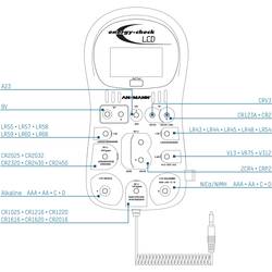 Ansmann Energy-Check LCD zkoušečka baterií a akumulátorů, typy 1,2 V, 1,5 V, 3 V, 9 V, 12 V, 4000392