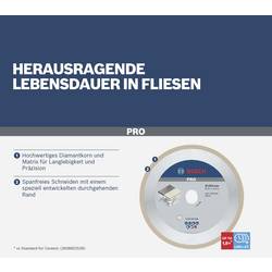 Bosch Accessories 2608602634 Bosch Power Tools diamantový řezný kotouč Průměr 230 mm Ø otvoru 22.23 mm Porcelán, keramika, obklady 1 ks
