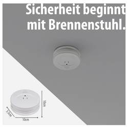 Brennenstuhl RM C 9010 detektor kouře na baterii (Ø x v) 100 mm x 35 mm