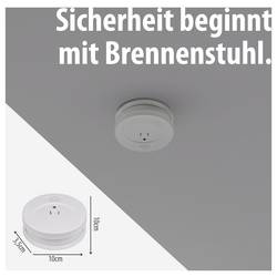 Brennenstuhl RM C 9010 detektor kouře na baterii (Ø x v) 100 mm x 35 mm