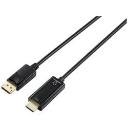 Renkforce DisplayPort / HDMI kabelový adaptér Konektor DisplayPort, Zástrčka HDMI-A 2.00 m černá RF-5179188 Kabel DisplayPort