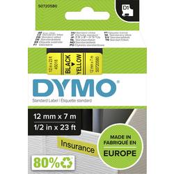 etikety DYMO D1 45018 polyester Barva pásky: žlutá Barva písma:černá 12 mm 7 m