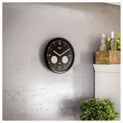 Mebus 52825 DCF nástěnné hodiny 26 cm x 42 mm, černá