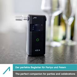 ACE A alkohol tester černá 0 do 4 ‰ různé jednotky, alarm, vč. displeje, funkce odpočítávání