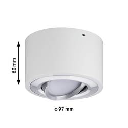 Paulmann 79708 Argun LED stropní svítidlo LED 4.8 W hliník (kartáčovaný), bílá (matná)