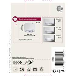 Paulmann 79708 Argun LED stropní svítidlo LED 4.8 W hliník (kartáčovaný), bílá (matná)