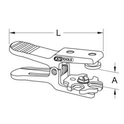 KS Tools 122.1296 Zarážka na let AllinOne Ø 4,75 - 14 mm