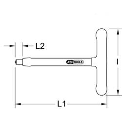3/8 nástrčný klíč T-rukojeť s ochrannou izolací KS Tools 117.3920
