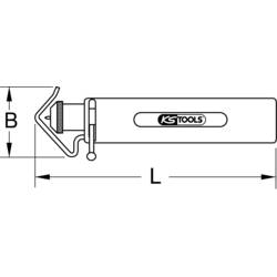 KS Tools 115.1256 1151256 odizolovací nářadí Vhodné pro odizolovací kleště vodič 8 do 28.0 mm 6 do 25 mm²