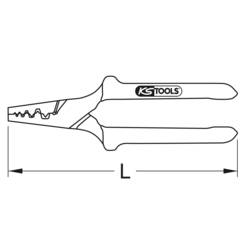 KS Tools 1151237 115.1237 krimpovací kleště dutiny na kabely, 0.50 do 16 mm², vč. kabelového nože