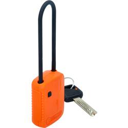 Visací zámek Absperr, oranžová, kompozitní materiál, 76 mm KS Tools 117.0221