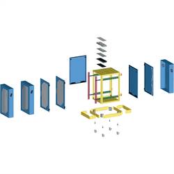 Apranet 19 serverová skříň (š x v x h) 750 x 600 x 700 mm 15 U šedobílá (RAL 7035)