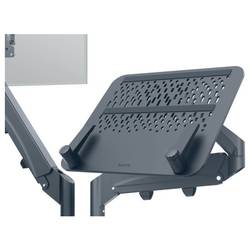 Leitz Monitor+Laptoparm Ergo rameno na monitory 1 Displej: (s) 81,3 cm (32) tmavě šedá nastavitelná výška, otočný, naklápěcí, nakláněcí