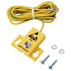 TRU COMPONENTS Kulaté kabelové oko ESD zemnicí konektor vnitřní odpor Zahnutá, včetně spojovacího vedení Bag