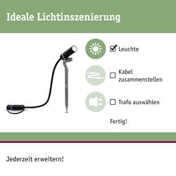 Paulmann Plantini 94156 Osvětlovací systém Plug&Shine LED zahradní reflektor (rozšíření) sada 3 ks LED 7.5 W teplá bílá antracitová