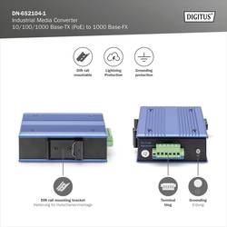 Digitus DN-652104-1 LAN konvertor médií 10 / 100 / 1000 MBit/s