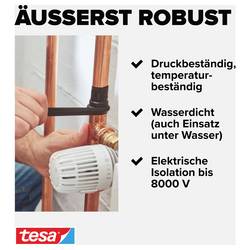 tesa EXTREME REPAIR 56064-00001-00 instalatérská izolační páska tesa® Extra Power černá (d x š) 2.5 m x 19 mm 1 ks