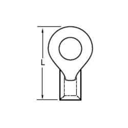 Molex 191930341 kulaté kabelové oko 1 ks Bulk