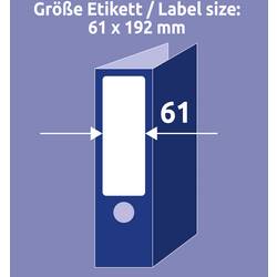 Avery-Zweckform štítky složek L4761-10 61 x 192 mm papír bílá trvalé 40 ks