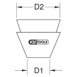 KS Tools 1405405 140.5405 Kulatý klín 10 g 1 ks