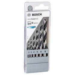 Bosch Accessories 2608577346 PointTeQ HSS sada spirálových vrtáku do kovu 6dílná 2 mm, 3 mm, 4 mm, 5 mm, 6 mm, 8 mm, 10 mm DIN 338 válcová stopka 1 sada