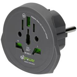Q2 Power q2-1.100100-TH cestovní adaptér