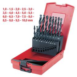 KS Tools 330.1620 3301620 HSS-R sada spirálových vrtáku do kovu 1 mm, 1.5 mm, 2 mm, 2.5 mm, 3 mm, 3.5 mm, 4 mm, 4.5 mm, 5 mm, 5.5 mm, 6 mm, 6.5 mm, 7 mm, 7.5