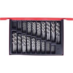 KS Tools 330.2640 HSS-G sada spirálových vrtáku do kovu 1 mm, 1.5 mm, 2 mm, 2.5 mm, 3 mm, 3.5 mm, 4 mm, 4.5 mm, 5 mm, 5.5 mm, 6 mm, 6.5 mm, 7 mm, 7.5 mm, 8 mm,