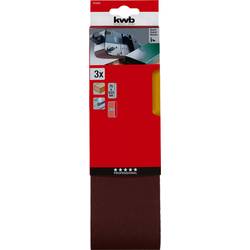 kwb 912524 sada brusného pásu Zrnitost 240 (d x š) 533 mm x 75 mm 3 ks