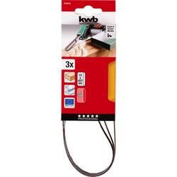 kwb 910510 sada brusného pásu Zrnitost 100 (d x š) 457 mm x 13 mm 3 ks