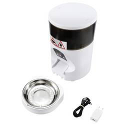 automatické krmítko MFK-220608 4 l Pes, Kočka bílá Ovládání pomocí aplikace, Kamera pro zvířata, Video v reálném čase, obraz s vysokým rozlišením, Hlasové