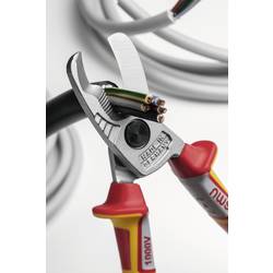 NWS 043-69-VDE-210 VDE kabelové nůžky Vhodné pro (odizolační technika) hliníkový a měděný kabel, jedno- a vícežilový 25 mm 70 mm²