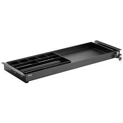 SpeaKa Professional SP-10938492 Zásuvka pod stůl 740 mm x 272 mm Uzamykatelný Rozsah výšky: 50.8 mm (max) černá