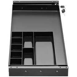 SpeaKa Professional SP-10938492 Zásuvka pod stůl 740 mm x 272 mm Uzamykatelný Rozsah výšky: 50.8 mm (max) černá