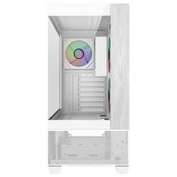 Cooler Master Elite 690 midi tower PC skříň bílá 3 předinstalované LED ventilátory, boční okno
