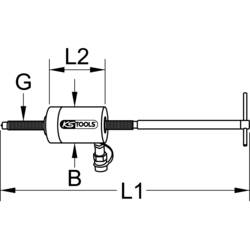 KS Tools 640.0180 Hydraulický válec s dutým pístem