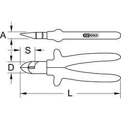 KS Tools 117.1268 Plombovací kleště 160.0 mm 1 ks