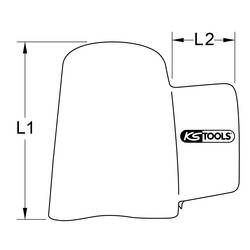KS Tools 117.1798 Ochranný kryt a kryt s ochrannou izolací, 300 mm Zakrývací ochranná plachta PVC 1 ks