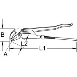 KS Tools 1121000 112.1000 rohový hasák