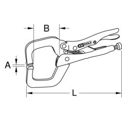 KS Tools 115.1070 kleště samosvorné půlkulaté 0 - 35 mm 170.0 mm