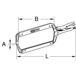 KS Tools 115.0573 kleště samosvorné kulaté 610 mm