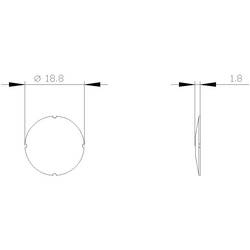 Siemens 3SU1900-0AB71-0QR0 3SU19000AB710QR0 vkládací štítek okrouhlý Rechts černá 10 ks Piece