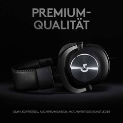 Logitech Gaming G Pro X Headset uzavřená (Over Ear) kabelová 7.1 Surround černá Redukce šumu mikrofonu, Potlačení hluku regulace hlasitosti, Vypnutí zvuku