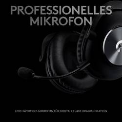 Logitech Gaming G Pro X Headset uzavřená (Over Ear) kabelová 7.1 Surround černá Redukce šumu mikrofonu, Potlačení hluku regulace hlasitosti, Vypnutí zvuku
