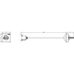 Siemens 3RV29261K Otočný pohon dveřní spojky pro výkonový spínač, S00...S3,330 mm hřídel, černá Třífázový pohon 1 ks