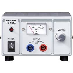 laboratorní zdroj s nastavitelným napětím VOLTCRAFT PS-1152 A 1.5 - 15 1.5 - 1 A 22.5 W Počet výstupů 1 x