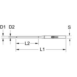 KS Tools 150.2150 Vytloukač závlaček brzd, Ø 4 mm