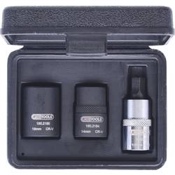 KS Tools 150.2140 Speciální sada nástrčných hlavic pro brzdové třmeny 1/2, 3 ks