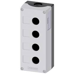 Siemens 3SU1804-0AA00-0AB1 3SU18040AA000AB1 prázdný kufřík 4 instalační pozice (Ø x v) 22.5 mm x 64 mm bez potisku šedá 1 ks