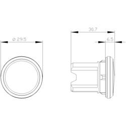 Siemens 3SU1900-0FA10-0AA0 3SU19000FA100AA0 záslepka s ochranou před natočením (Ø x v) 29.5 mm x 30.7 mm žádný černá 1 ks Piece